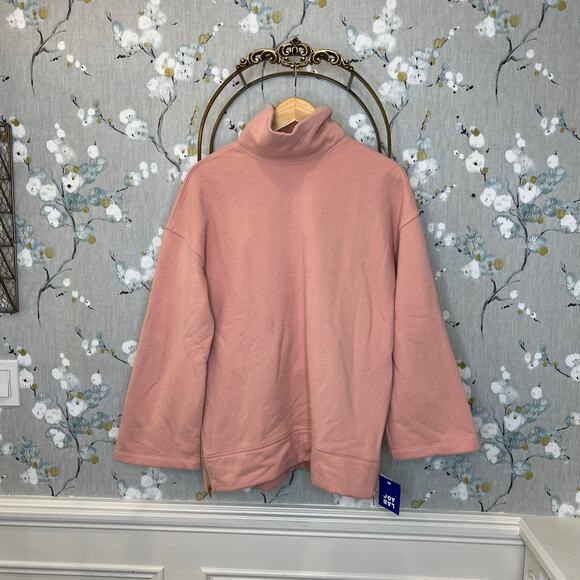 Joy Lab Pink Cowl Neck Long Sleeve Pullover - Size XS - NWT - Picture 1 of 8